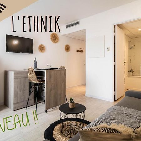 L'Ethnik--Studio Tout Confort--Clim--Parking--Wifi Lourdes Eksteriør billede